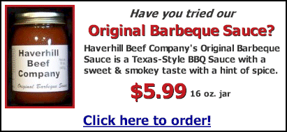 Haverhill Beef Company's Original Barbeque Sauce