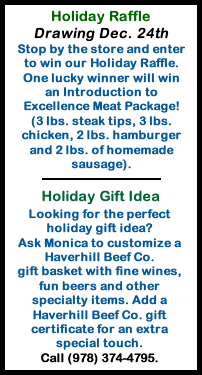 Holiday Raffle and Holiday Gift Idea