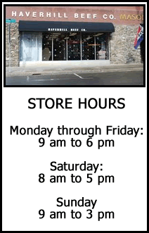 Haverhill Beef Co. Store and Hours