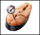 Photo of thermometer in salmon steak
